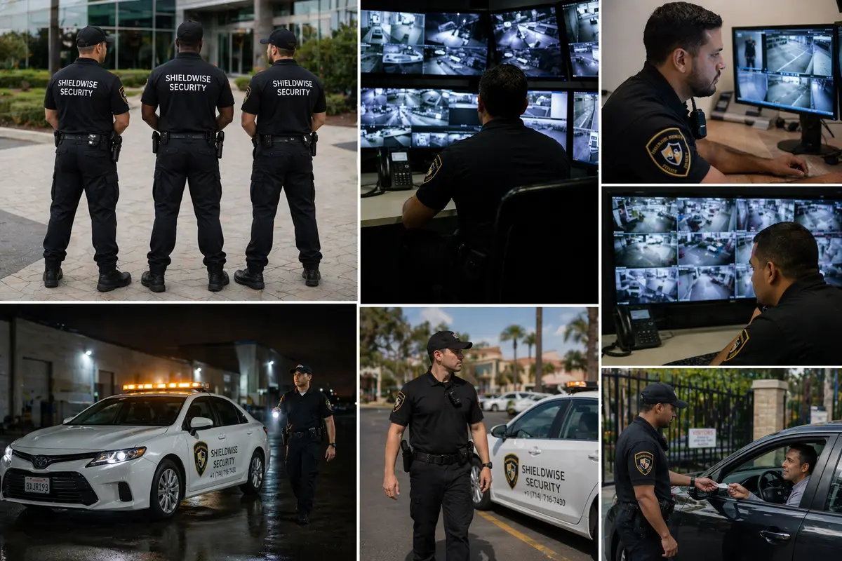 ShieldWise Security guard service areas across Santa Fe Springs, Los Angeles County, California