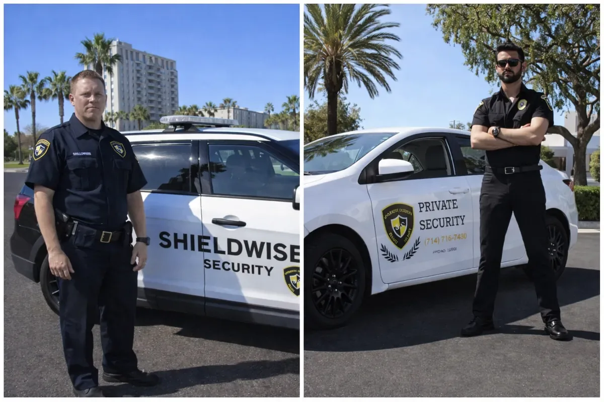 Licensed unarmed security guard providing coverage for Santa Fe Springs properties